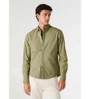 pepe jeans para hombre pm3090843 camisa charly verde l azul casual algodon manga larga