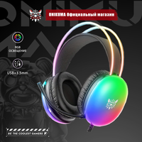 onikuma-auriculares profesionales para juegos con iluminacion dinamica rgb cascos por encima de la oreja con microfono y cancelacion de ruido para pc