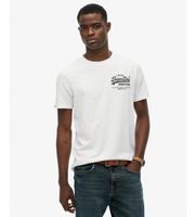 superdry para hombre m1012235a camiseta tokyo blanco l casual algodon manga corta