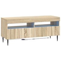 mueble de tv led roble sonoma madera de ingenieria vidaxl