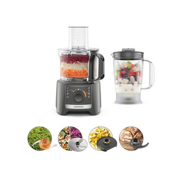 Kenwood Procesador de alimentos y batidora MultiPro Compact FDP31.170GY