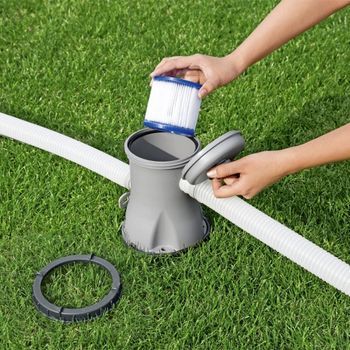 Pack 2 Filtros De Agua Tipo I Bestway Ø8x9 Cm Para Depuradora De Cartucho De 1.249 Litros/hora