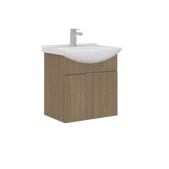 Mueble Para Lavabo  - 55 X 50 X 58 Cm - Roble Sonomo