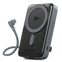 bateria externa inalambrica magnetica vention fkh 35w 385wh 10000mah viene con cable type-c fuente de suministro de ene