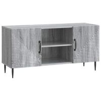 mueble de tv gris sonoma 102 x 345 x 50 cm vidaxl