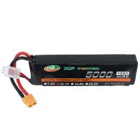 bateria lipo xf power 111v 5000mah 100c 3s con enchufe xt60 y enchufe t deans para dron rc