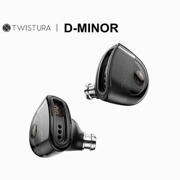 TWISTURA D-MINOR auriculares HiFi 10mm controlador dinámico doble magnético IEMs 0,78mm Cable chapado en plata de cobre sin oxígeno de alta pureza