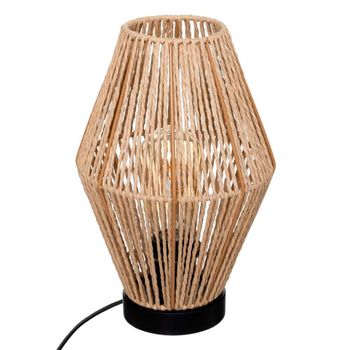 Lámpra de hierro en beige ø19x32