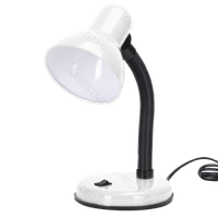 aigostar lampara de escritorio retror flexo led escritorio sin bombillar lampara de mesa compatible con led bombillas modelo e27r max 240vr lampara lectura para leerr trabajarr estudiarr blanco