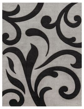 Alfombra moderna Diamora gris  60x110 cm