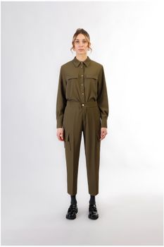 pantalón cargo con cintura elástica mud 46