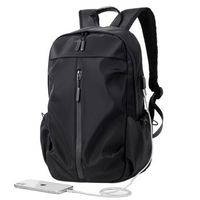 mochila informal para ordenador portatil bolso impermeable para ordenador de 156 pulgadas con puerto de carga usb black
