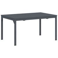 mesa de jardin  mesa de cena exterior 2 piezas antracita 210 x 90 x 73 cm acero