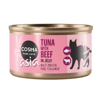 Cosma Asia en gelatina 24 x 85 g - Pack Ahorro - Atún con vacuno