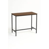 mesa biro alta rectangular 120 x 60 cm de madera 10612060 cm - madera oscura