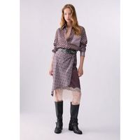 liu jo camisa camisa en sarga estampado para mujer
