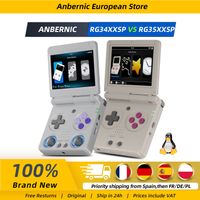 consola de juegos portatil anbernic rg34xxsp rg35xxsp con pantalla ips linux de 64 bits reproductor de videojuegos retro mas de 5000 juegos compatible con salida hd a tv