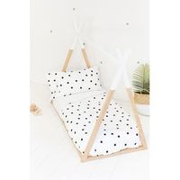 juego de funda nordica infantil topos negro -  cama105 180x270