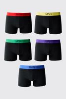 pack de 5 boxers con cintura elastica de colores multi