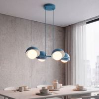 lampara colgante nordessa azul 4 luces