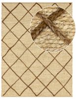 alfombra de yute sakira crema 160x230 cm