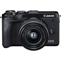 canon eos m6 mark ii mirrorless camera with ef-m 15-45 mm f35-56 is stm lens