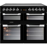 leisure cuisinemaster cs100c510k 100 cm electric range cooker - black  stainless steel stainless steel