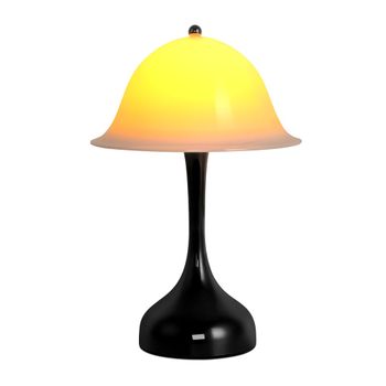 Allen - lámpara de mesa led de metal, color negro, 25 cm, máx. 1 w