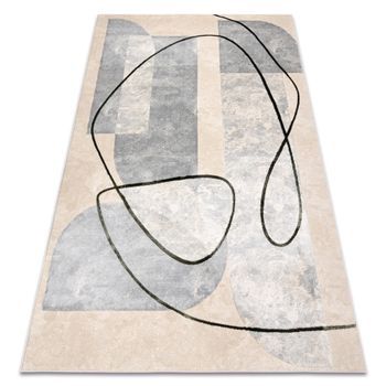 Alfombra Allure 9980 Geométrica - Estructural, Elegante, Glamurosa Be 120x170 Cm