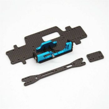 Placa de segunda planta mejorada de carbono para chasis inferior para Wltoys 284161 284010 284131 K989 K979 K999 1/28 RC