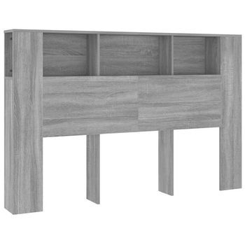 Mueble Cabecero Gris Sonoma 160x18,5x104,5 Cm Vidaxl