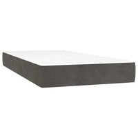colchon de cama  colchon muelles ensacados para ninos terciopelo gris 80x160 cm