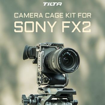TILTA para Sony FX2 Kit de jaula para cámara con abrazadera de Cable HDMI mango superior Xeno placa base Arca mango de alimentación avanzado Cable de ejecución/parada