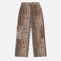 ganni angi leopard-print denim jeans - 27