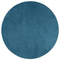 alfombra de pelo corto oviedo turquesa o 160 cm vidaxl