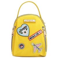 nicole lee bolso de mano bolso multiusos con parches de colores amarillo para mujer