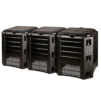 Compostador 1200l Prosperplast Compogreen Module Plástico Negro, 82,6x198x71,9cm