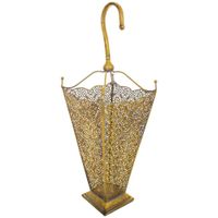 paraguero de metal dorado 275x275x80h cm