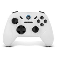 gamepad krom kadoer bluetooth v50 vibracion dual turbo pc switch android ios blanco
