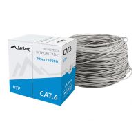 lanberg bobina cable de red rj45 cat5 utp rigido cca 305m gris