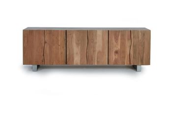 Aparador de madera de acacia y metal