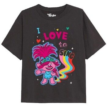 Trolls Camiseta I Love To Sing para niña