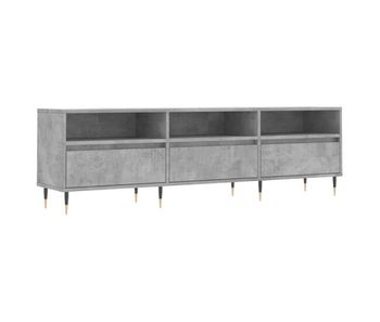 Mueble de tv madera contrachapada gris hormigón 150x30x44,5 cm