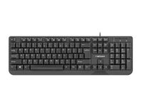 natec nkl-1720 - teclado trout slim negro 102 teclas