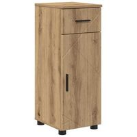 gabinete de bano roble artisan 30 x 35 x 80 cm vidaxl