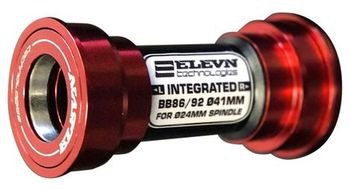 Elevn pf24 press fit bottom bracket 86 92mm red