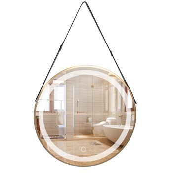 Espejo De Pared Rea Led Yh-3339 Transparent 60cm