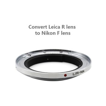 Anillo adaptador de montaje LR-Nik F LR-AI plateado para convertir lentes de montura Leica R originales a montura Nikon F para cámaras DSLR Nikon
