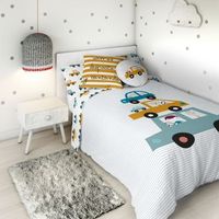 funda nordica reversible coches a 100 algodon cama 105