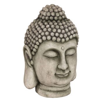 Cabeza De Buda De Exterior H.60cm Gris Magnesia